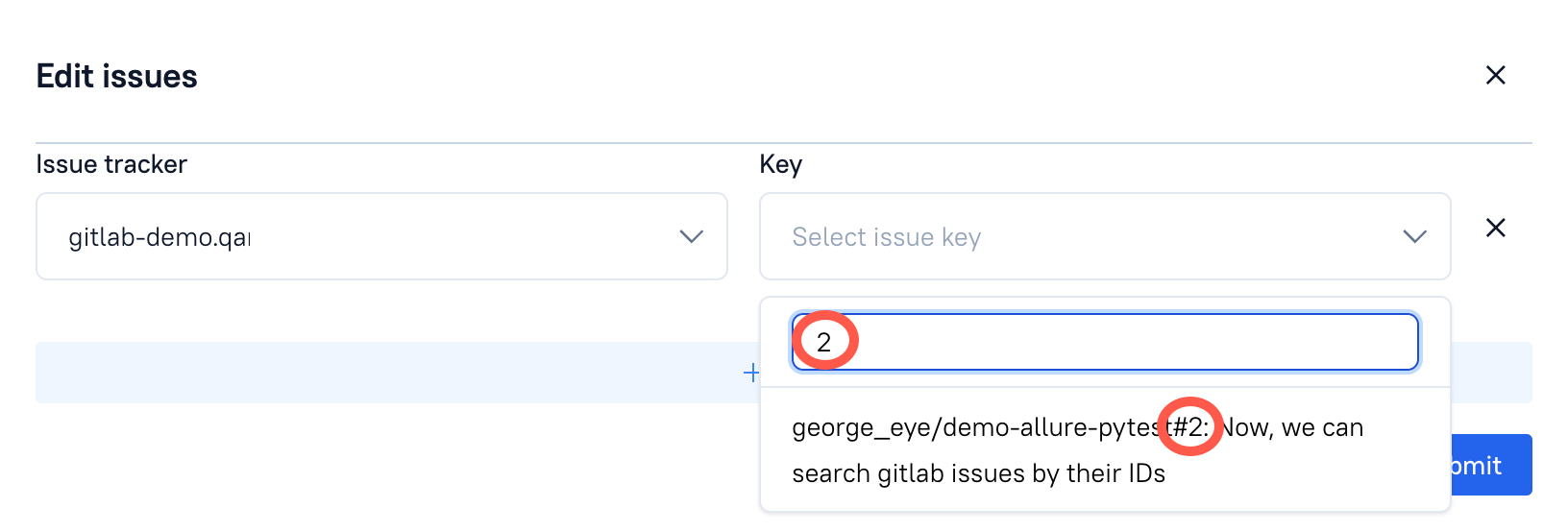 Linking GitLab issues by ID