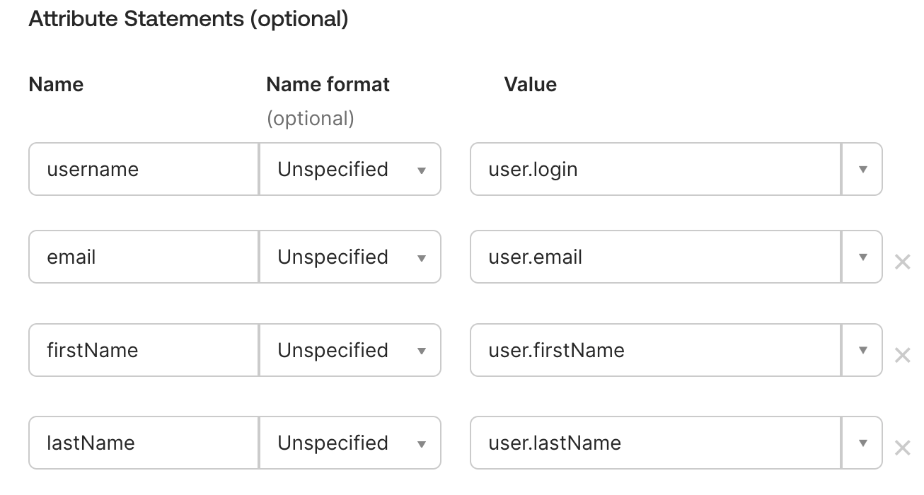 Map attributes between Okta and Allure TestOps