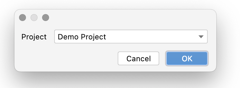 Select a project