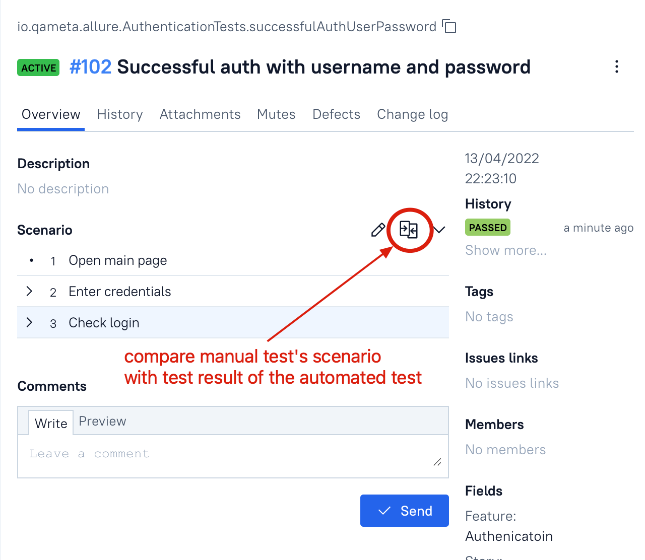 IDEA compare scenarios