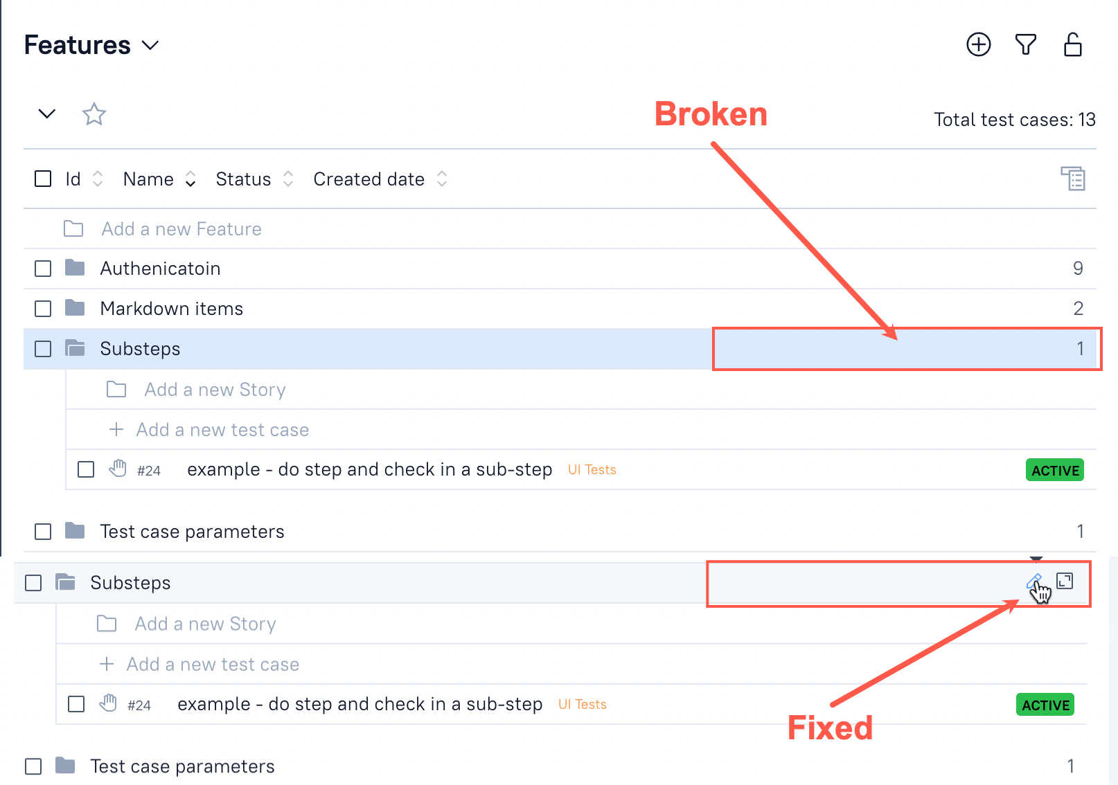 4.6.3-edit cf in the tree