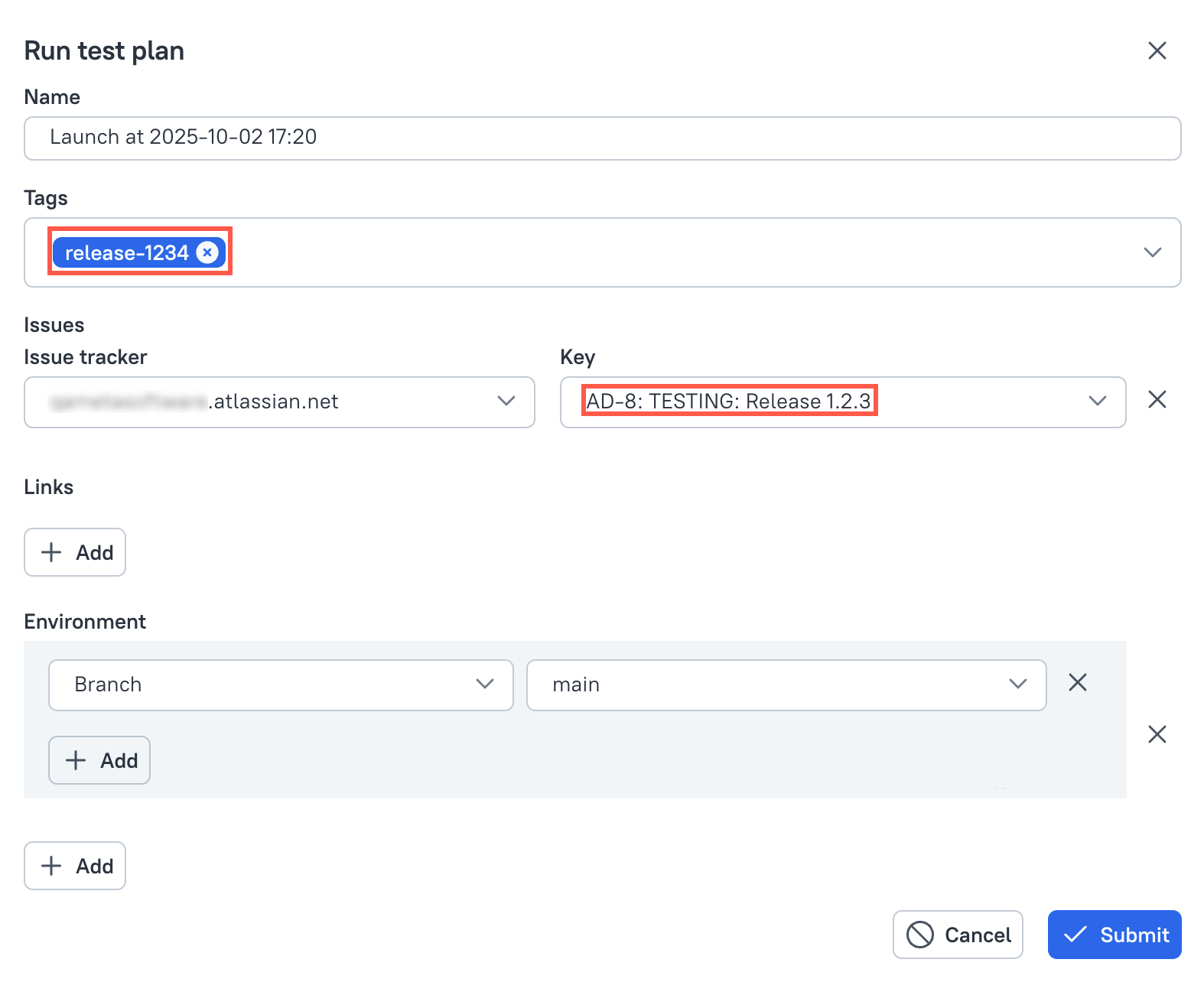 Test plan execution